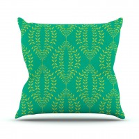 East Urban Home Laurel Leaf by Anneline Sophia Outdoor Throw Pillow HACO9851